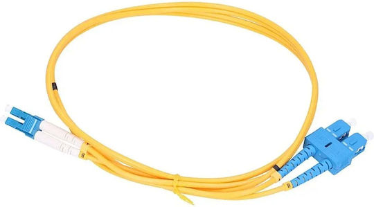 Extralink Cablu De Rețea Cu Fibră Optică LC/UPC-SC/UPC 652m