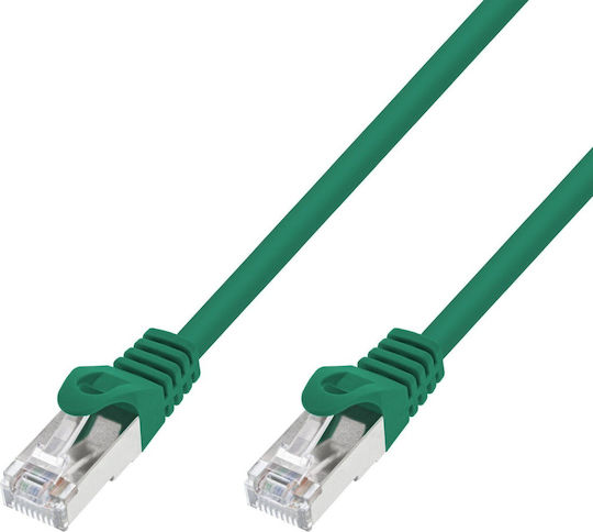 Extralink S/FTP Cat.7 (10Gbps) Καλώδιο Δικτύου Ethernet 1m Πράσινο 7τμχ
