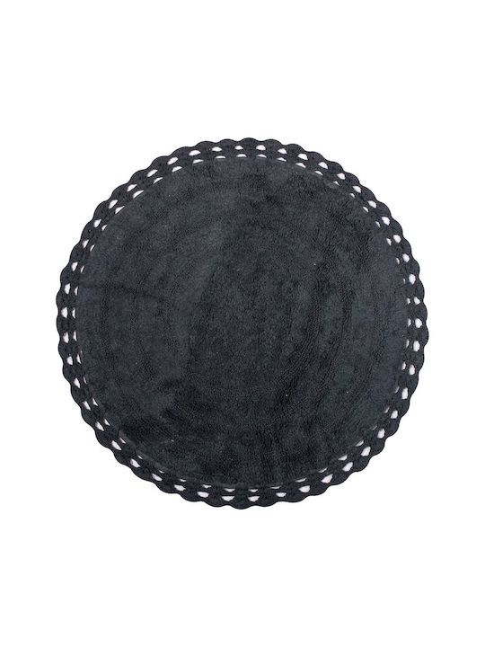 Silk Fashion Πατάκι Μπάνιου Βαμβακερό Στρογγυλό 5206978166129 Linen Φ70εκ.