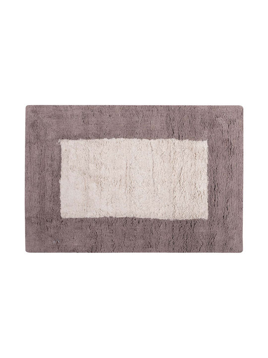 Silk Fashion Bath Mat Cotton Geometrical 5206978163821 Ivory/sand 60x90cm