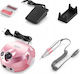 Extralink Nail Drill Power 65W Pink with Pedal with 35000 Rotations per Minute