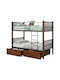 Rayven Kinderbett Koje Einzeln mit Stauraum Beige für Matratze 90x190cm
