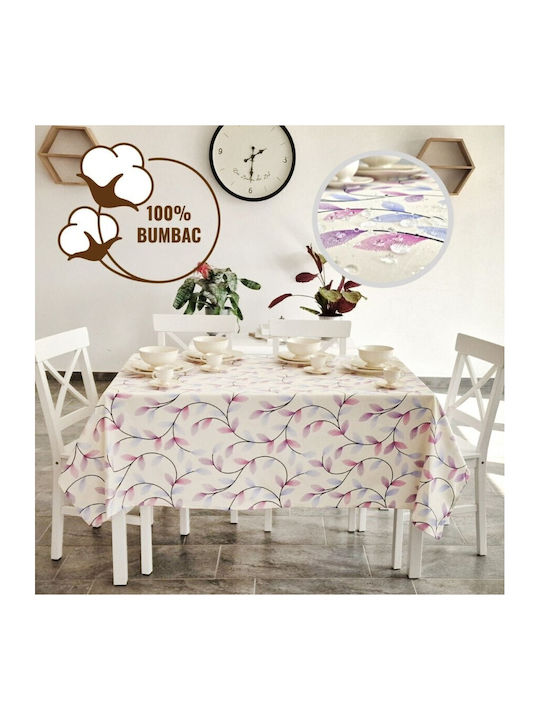 Pucioasa Față de masă Din Bumbac Rezistent la pete Pink-lilac 120x160cm