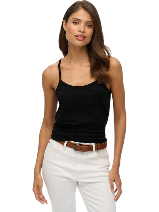 Superdry Bluza Damă Cu Bretele Neagră