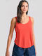 Women's Athletic Blouse Sleeveless Red