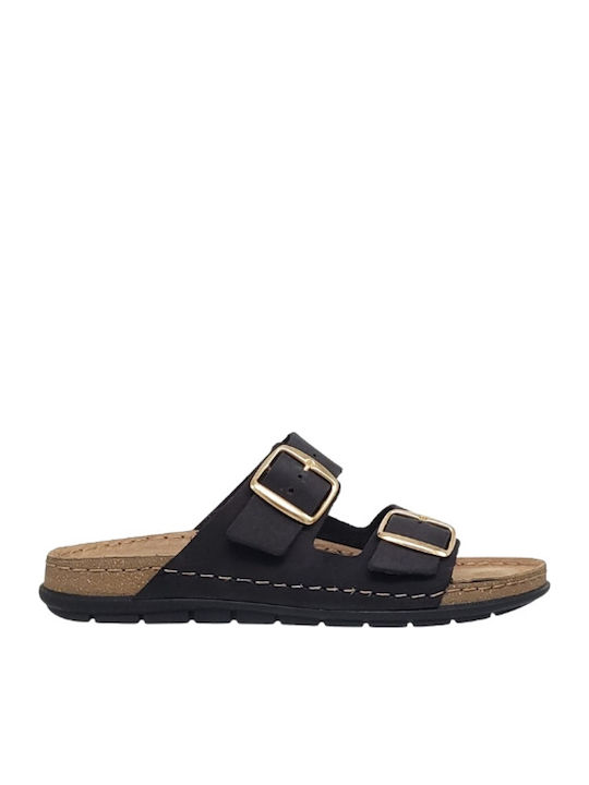 Sandale Casual Damă Flatforme Negre