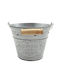 TnS Pot Metallic 13x8.5x11cm.