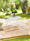 Plastic Masa Pliabil cu schelet metalic Maro 120x60x53buc