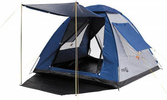 Panda Open Air Summer Camping Tent Igloo Blue with Double Cloth for 4 People 240x240x175cm