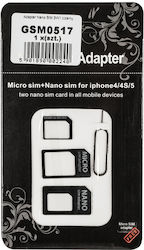 M-Life 3in1 SIM Adapter σε Μαύρο χρώμα