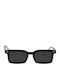 Kyme Unisex Sonnenbrille mit Schwarz Kunststoff Gestell und Schwarz Linse WES 01