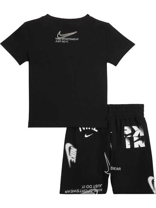 Kids' Set with Shorts Summer 2pcs Black