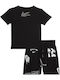 Kids' Set with Shorts Summer 2pcs Black