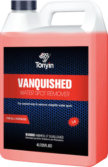 Tonyin Tm02 Vanquished Water Spot Remover 4l – Καθαριστικό Κηλίδων Νερού & Αλάτων Όλες Τις Επιφάνειες