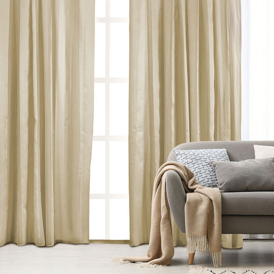 Whitegg Curtain with Grommet K0192 Ecru 270x280cm