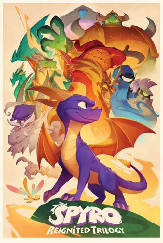 Макси постер Spyro Reignited Trilogy 61x91