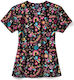 Gesundheits Diamond Neck Medizinische Bluse Mehrfarbig