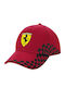 Шапка Ferrari за възрастни Ultimate Red Black Racing Scratch 100% памучен кепър Унисекс Един размер