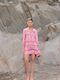 DOT Γυναικείο Καφτάνι Παραλίας Dusty Pink