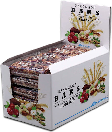Grecobars Baton Cu Cereale Ovăz Energie Cu Cranberry 100gr