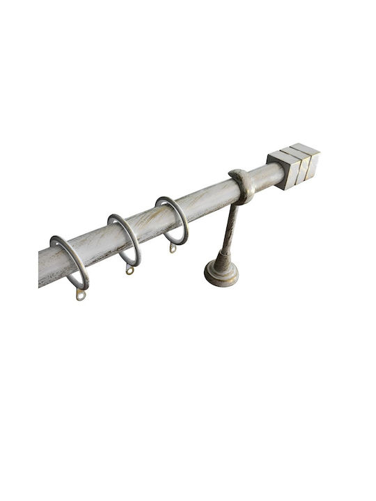 Frans Extendable Metallic Curtain Pole A2 Singl...