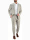 Men's Summer Suit Regular Fit Stone