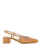 Leather Tabac Brown Low Heels