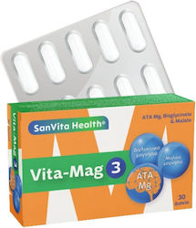 SanVita Sanvita Health Vita-mag 3 24gr 30 tabs SanVita Sanvita Health Vita-mag 3 24gr 30 tabs