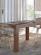 Νο 1 Table Dining Room Extendable Wooden Ashtray 150(+30)x90x78cm