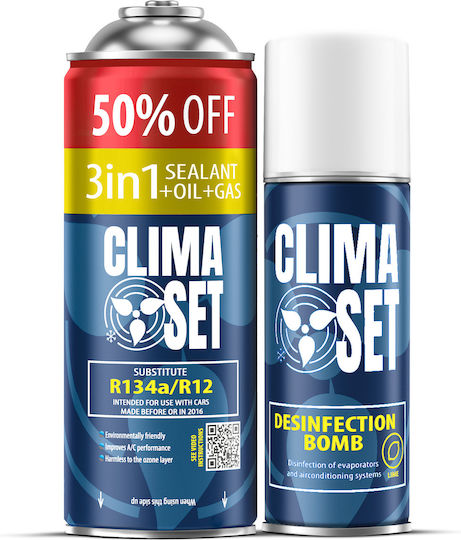 Set De Aer Conditionat XL 3în1 R134a Cu Parfum Lime