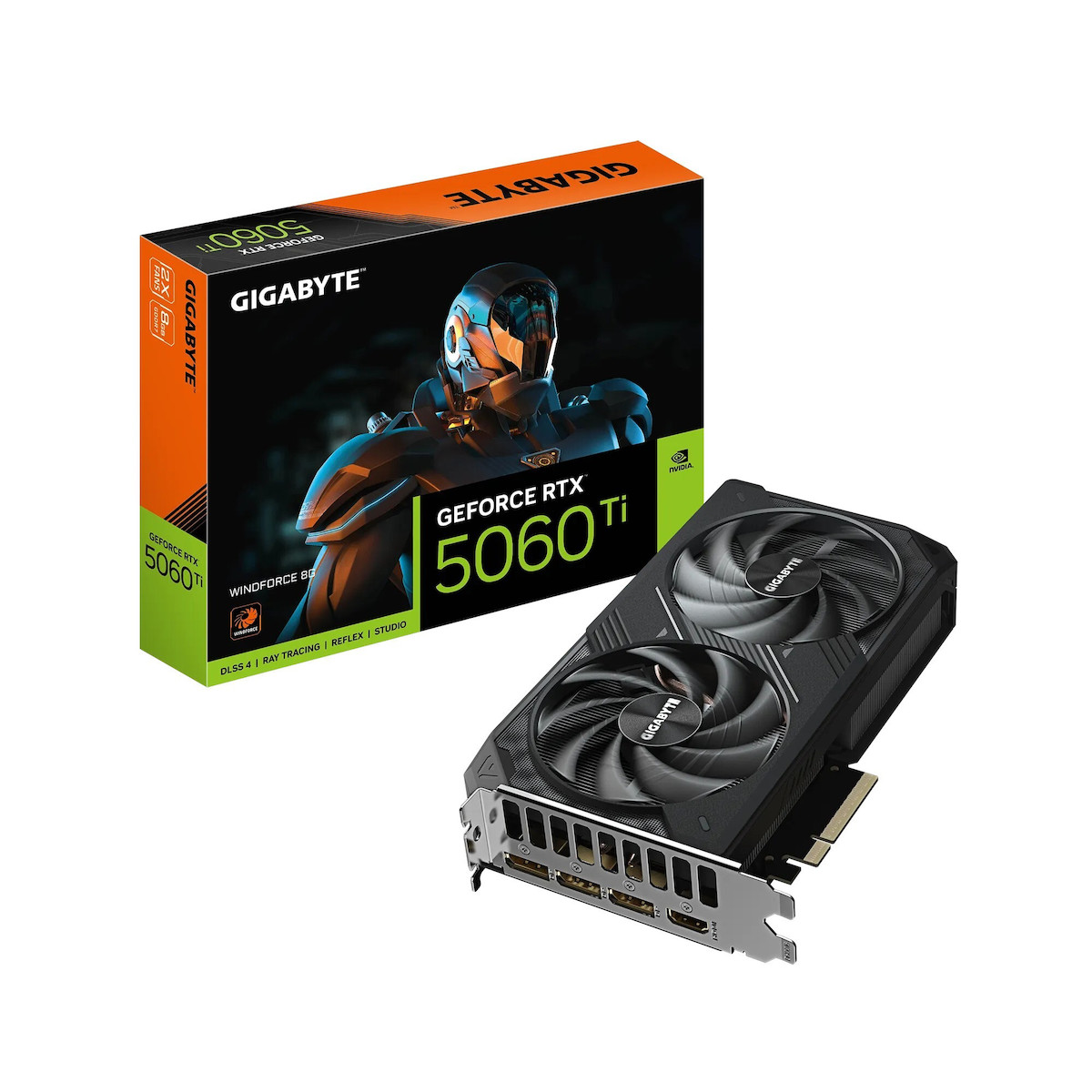 Gigabyte GeForce RTX 5060 Ti 8GB GDDR7 Windforce Κάρτα Γραφικών