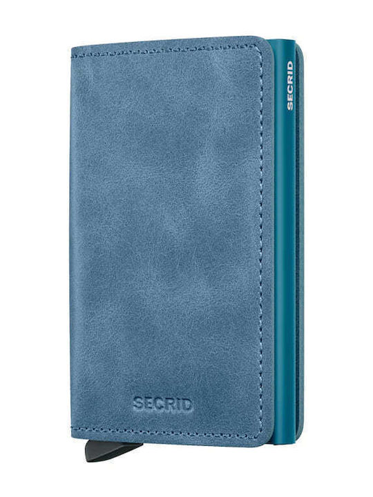 Secrid Slimwallet Ανδρικό Πορτοφόλι Καρτών Μπλε