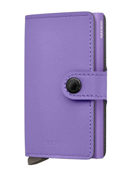 Secrid Miniwallet Ανδρικό Πορτοφόλι Καρτών Lilac