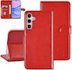Tuniq Wallet Synthetic Leather Red (Galaxy A15)