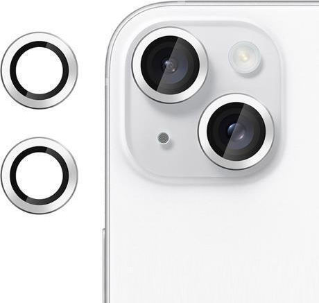 Kalebol Kameraschutz Gehärtetes Glas Silver für das iPhone 13