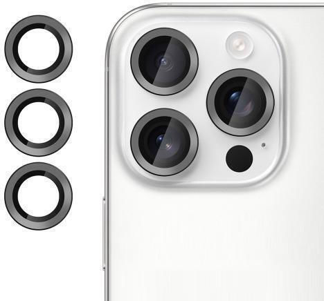 Kalebol Протектор за камера Закалено стъкло Черен за iPhone 14 Pro