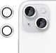 Kalebol Camera Protection Tempered Glass Silver for the iPhone 15
