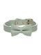 Flamingo Collar Bow Tie Nela Mint Green Medium 36-44cm X 20mm X 4mm