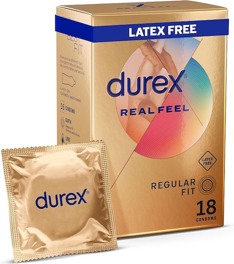 Prezervative Durex Real Feel Fără Latex 18 bucăți
