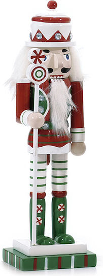 General Trade Weihnachts-Nussknacker Mehrfarbig aus Hölzernes Mit Candy Lollipop