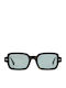 Red Raven Beverly Unisex Sunglasses with Black Plastic Frame and Green Polarized Lens 42753602355359