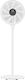 Eurolamp Pedestal Fan 25W 40cm Diameter White