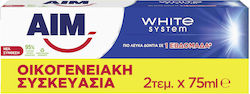 AIM Pastă de Dinți 2x75ml