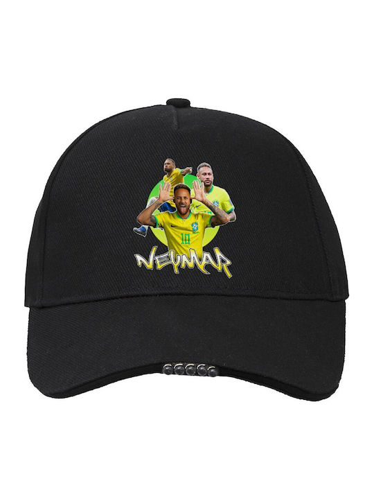 Neymar Jr Work & Activity Cap with LED Light Ideal for Night & Low Light 100% Cotton Adults Unisex