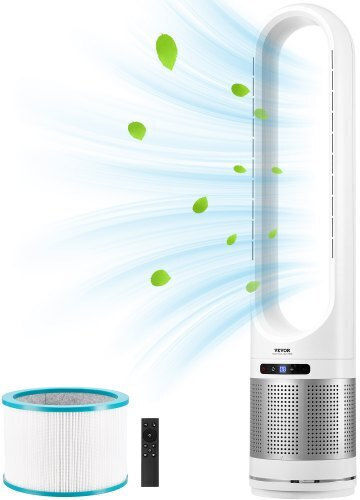 Vevor Bladeless Fan 30W with Remote Control Green
