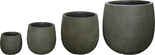 Freebox Plant Pot Fiberglass Gray