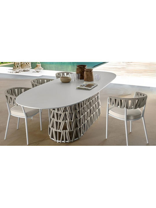 Outdoor-Stuhl Aluminium Alipa 01 Beige 59x58x80εκ.