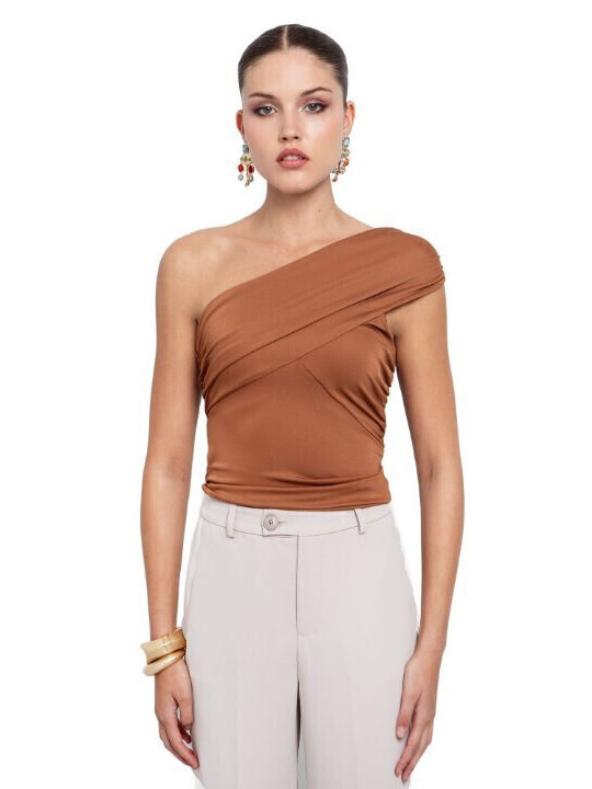 Toi&Moi Women's Blouse Drape with One Shoulder ...