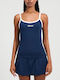 Dolce Women's Athletic Blouse Sleeveless Navy Blue
