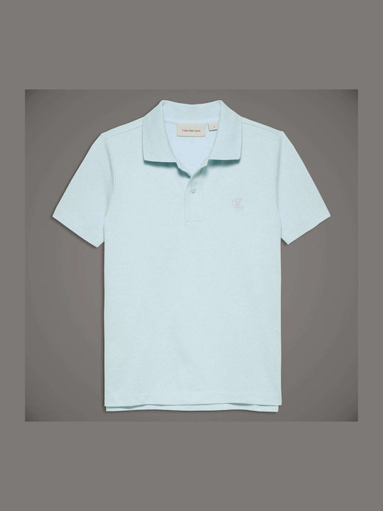 Kids' Polo Short Sleeve Light Blue